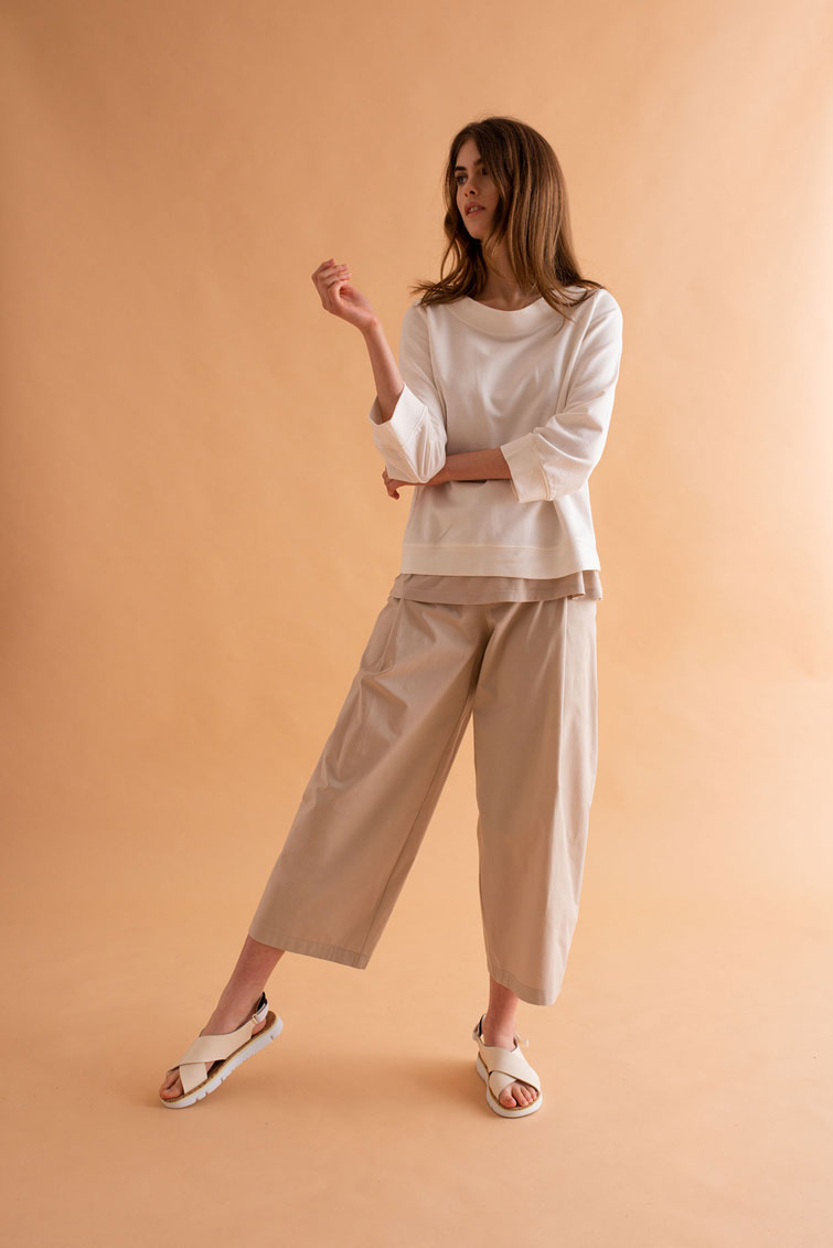 SHOP trousers + LULU sweatshirt