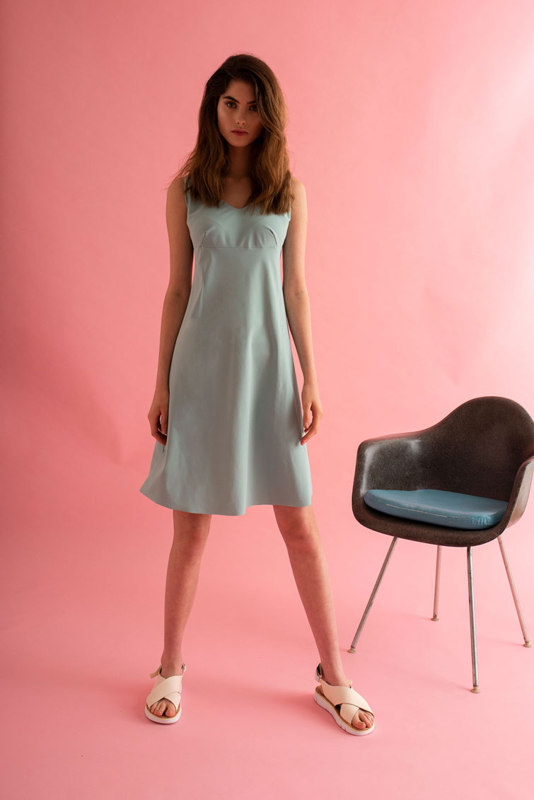 OLGA dress col. water